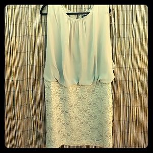 R&M Richards Champagne dress